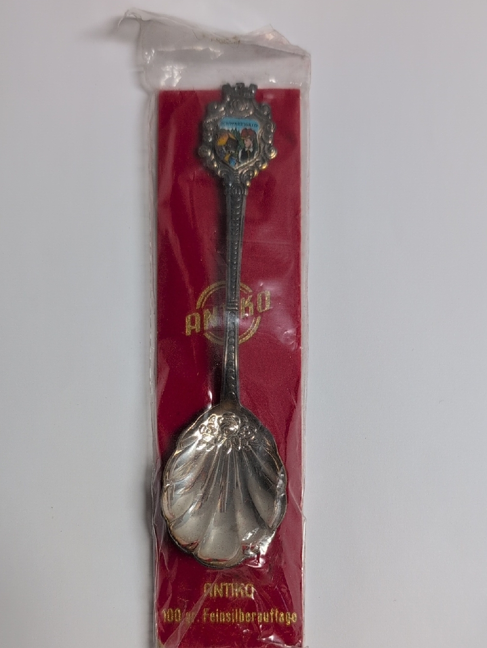 Antiko Schwarzwald Decorative Silverplate Souvenir Spoon - Silver